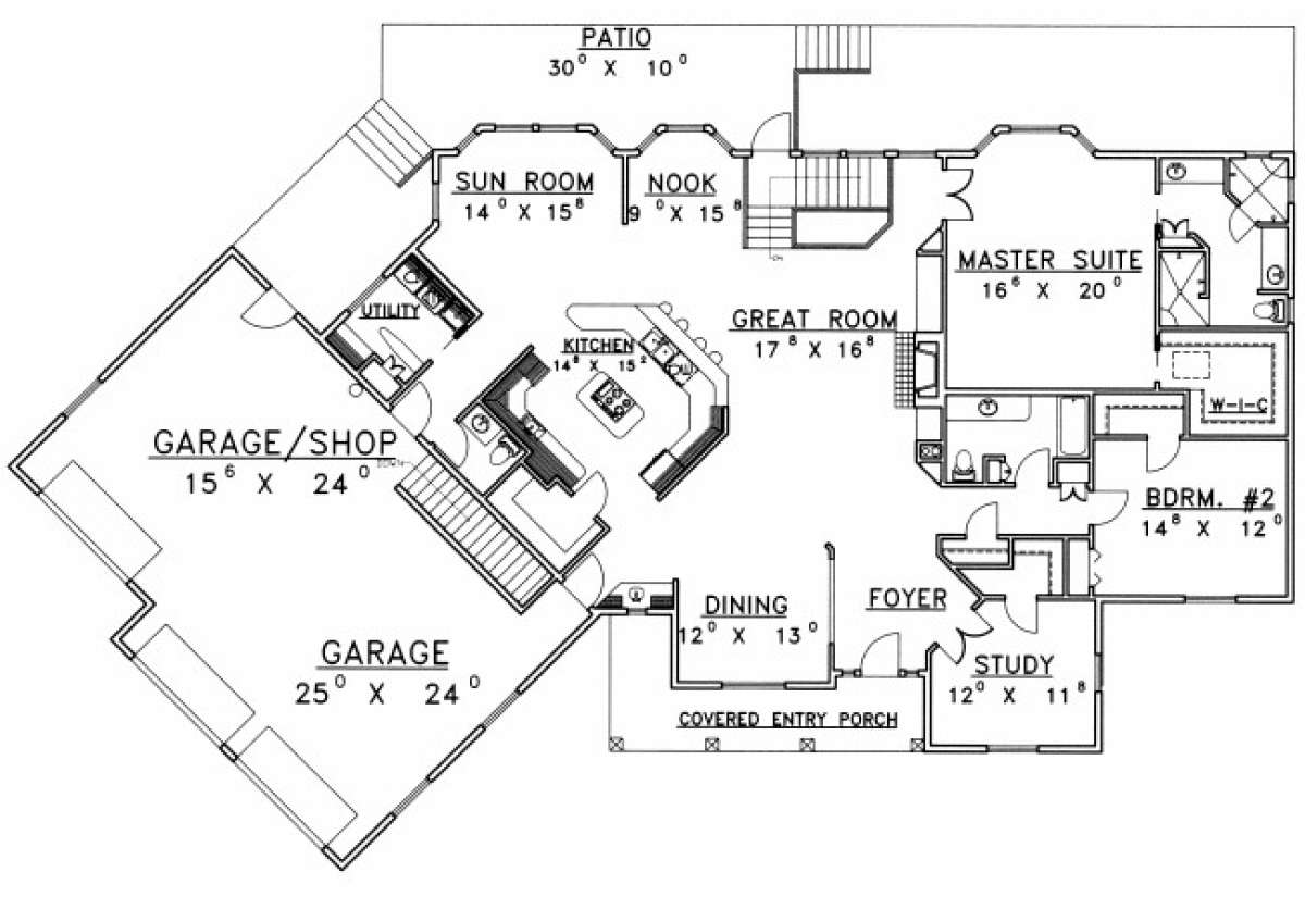 Floorplan for House Plan #039-00475
