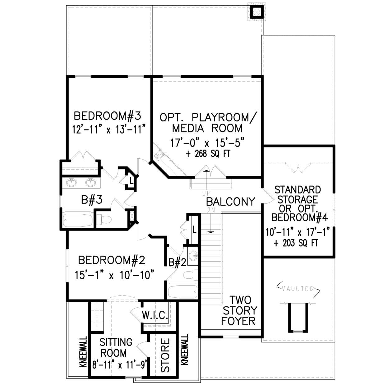 Second Floor for House Plan #699-00082