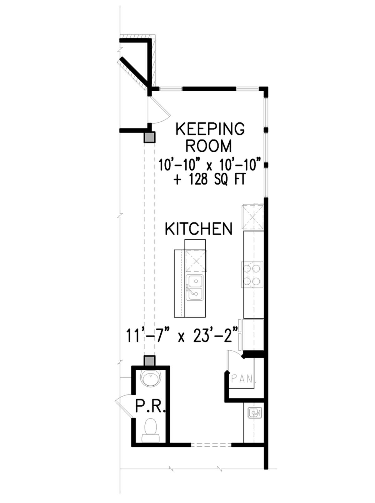 Optional Kitchen Design for House Plan #699-00082