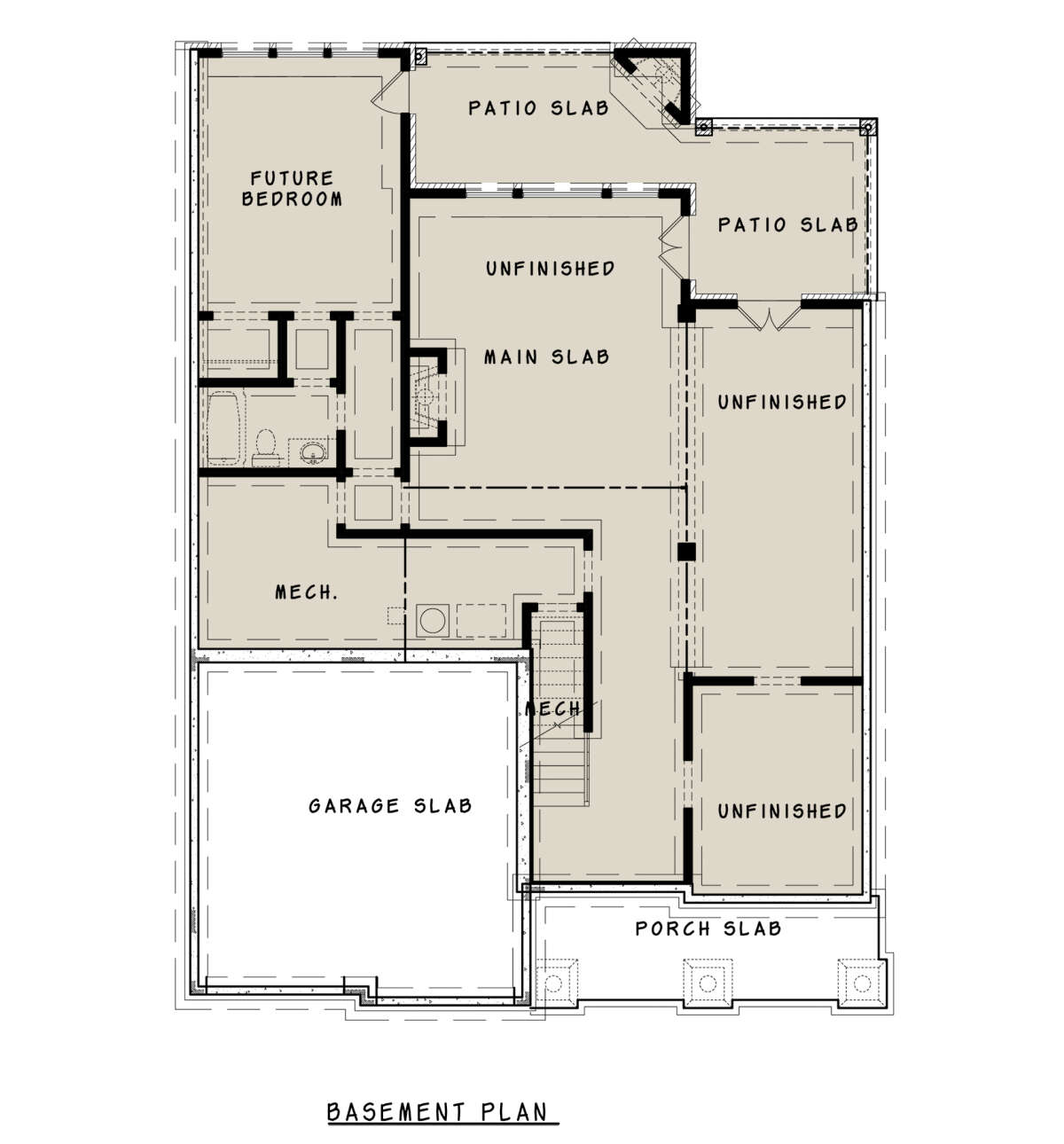 Basement for House Plan #699-00082