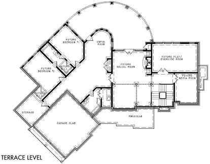 Basement for House Plan #699-00083