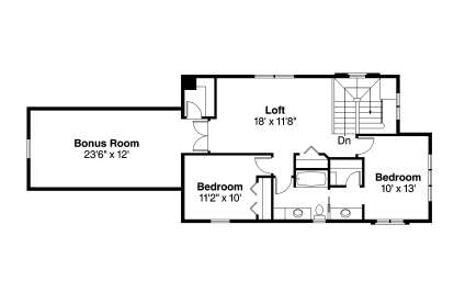 Floorplan 2 for House Plan #035-00792