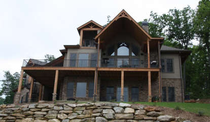 Mountain Rustic House Plan #699-00084 Elevation Photo