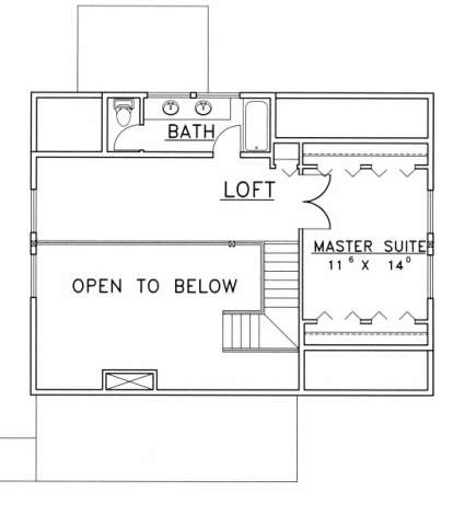 Third Floor for House Plan #039-00476