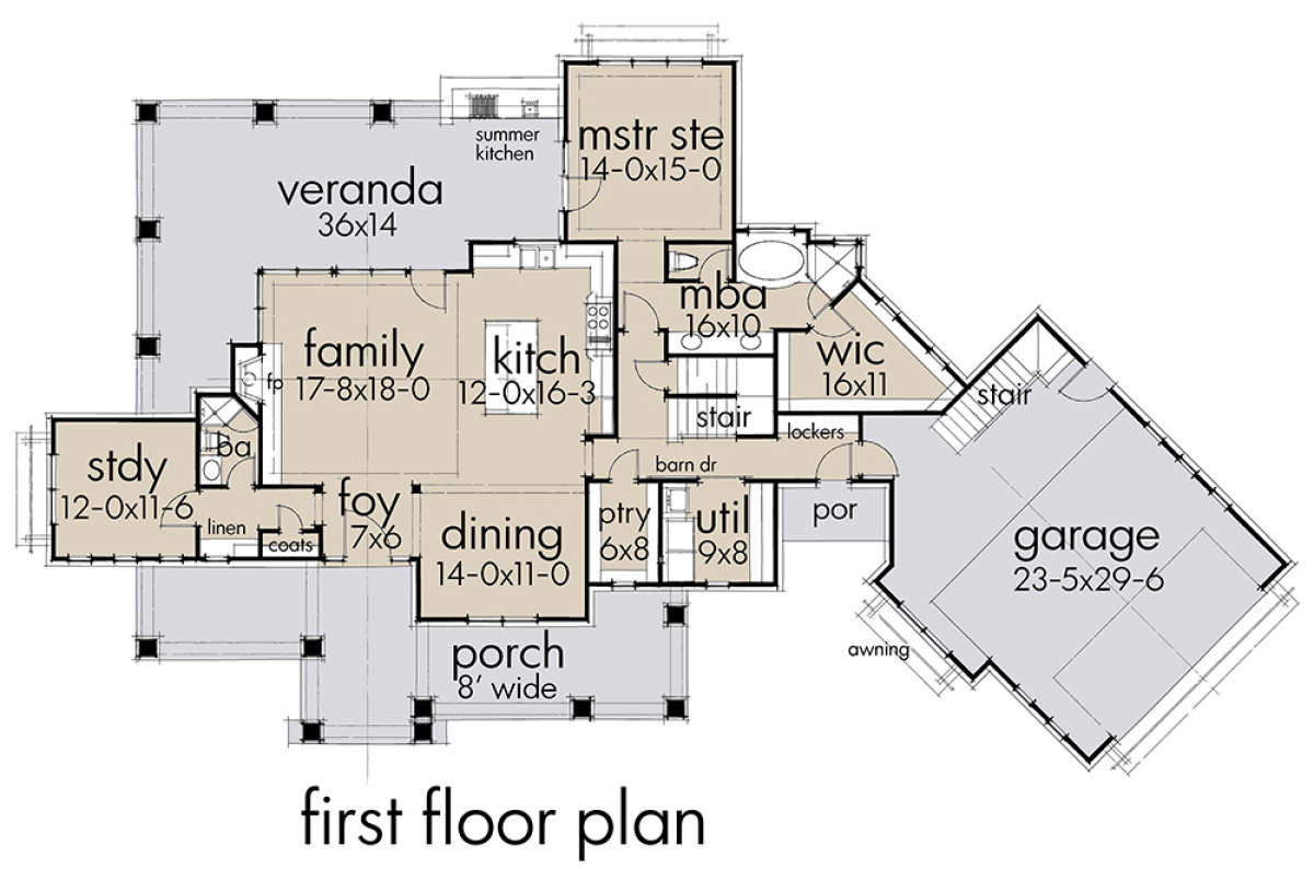 Main Floor for House Plan #9401-00092
