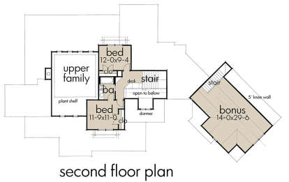 Second Floor for House Plan #9401-00092