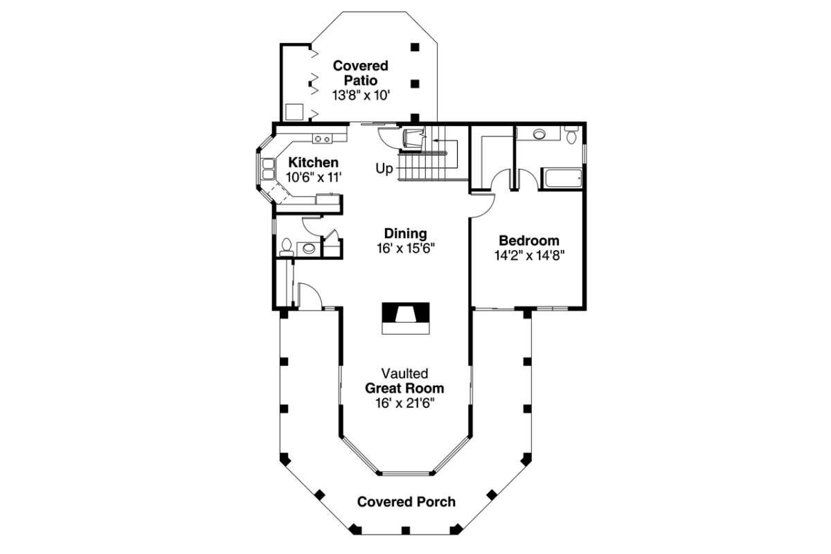 Floorplan 1 for House Plan #035-00794