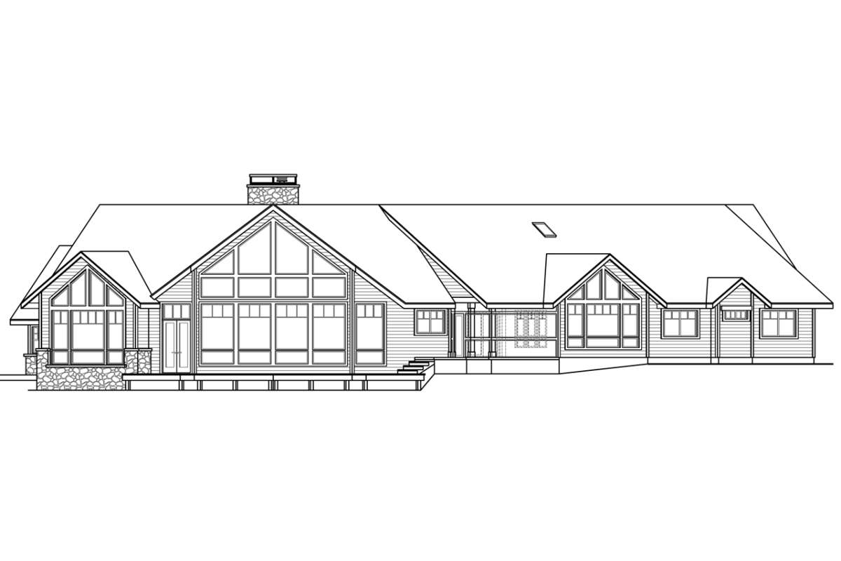 Craftsman House Plan #035-00796 Elevation Photo