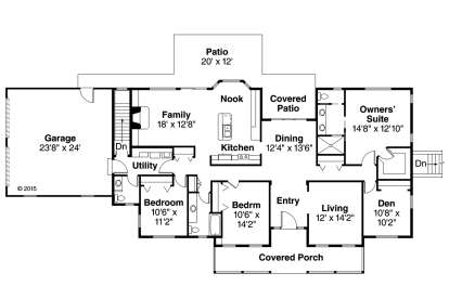 Floorplan1 for House Plan #035-00797