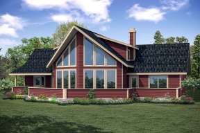 Vacation House Plan #035-00798 Elevation Photo