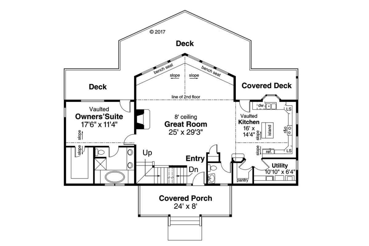 Floorplan 1 for House Plan #035-00798