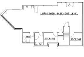 Basement Floor for House Plan #039-00477