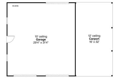 Floorplan 1 for House Plan #035-00802