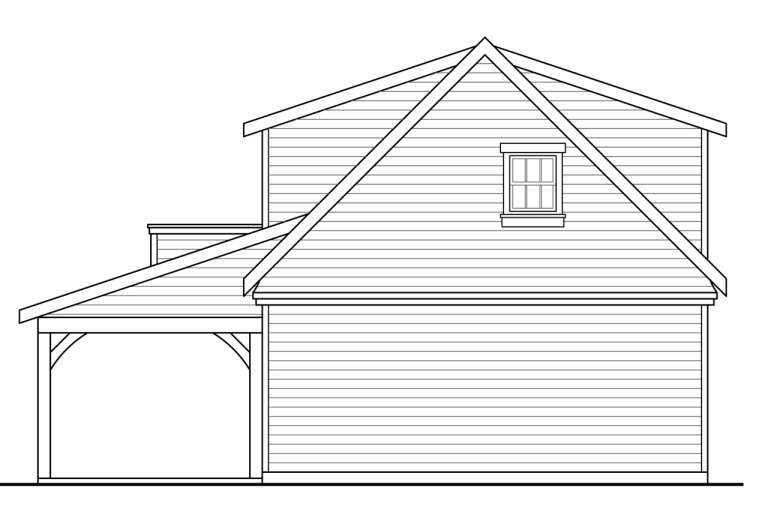Craftsman House Plan #035-00806 Elevation Photo