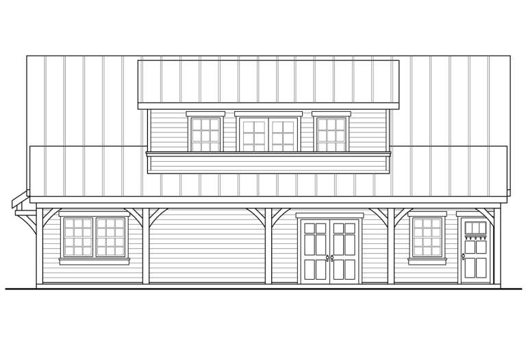 Craftsman House Plan #035-00806 Elevation Photo