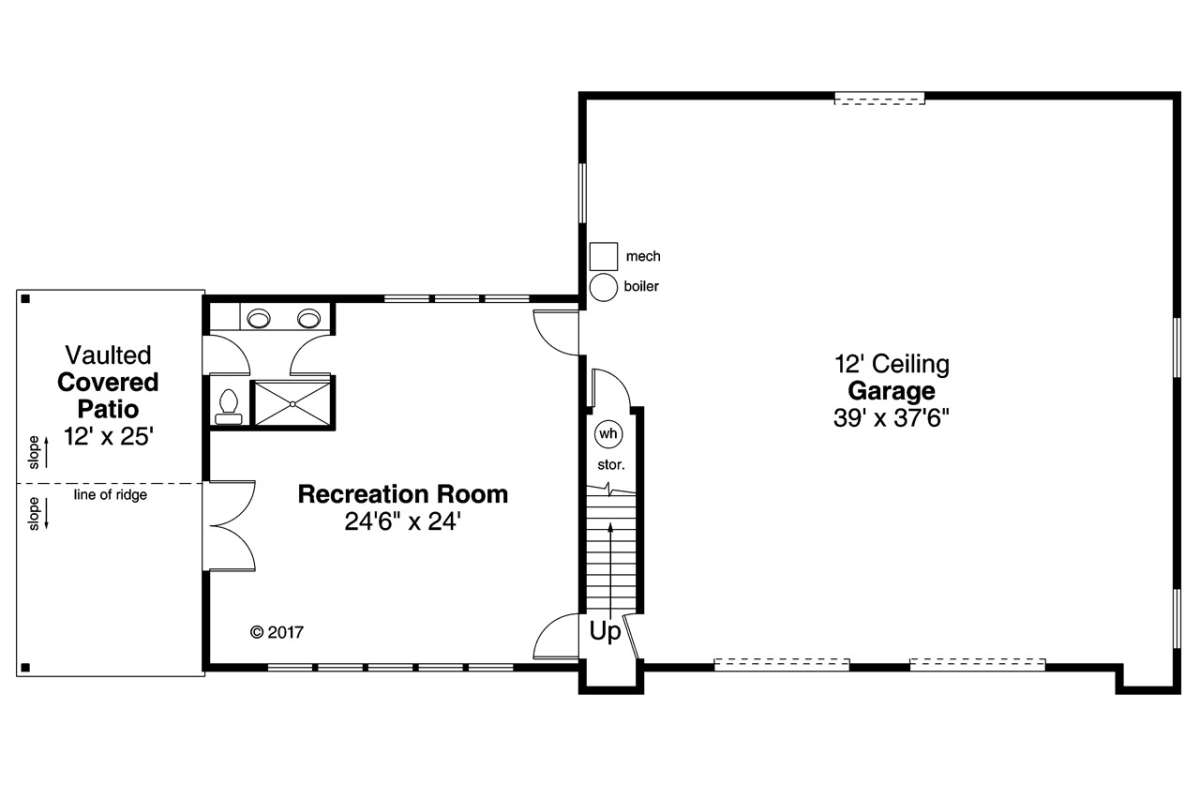 Floorplan 1 for House Plan #035-00807
