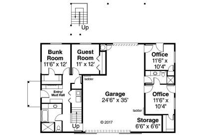 Floorplan 1 for House Plan #035-00808