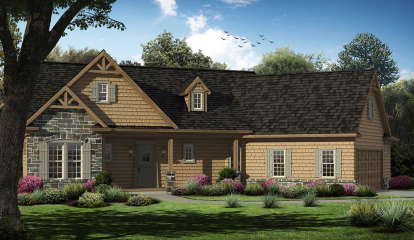 Lake Front House Plan #699-00085 Elevation Photo