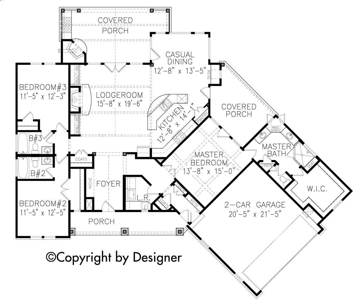 Floorplan 1 for House Plan #699-00085