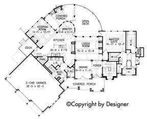 Floorplan 1 for House Plan #699-00086