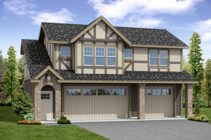 European House Plan #035-00809 Elevation Photo