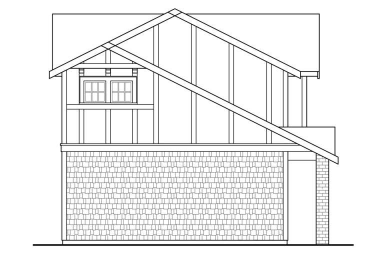 European House Plan #035-00809 Elevation Photo