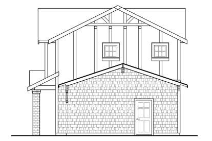 European House Plan #035-00809 Elevation Photo