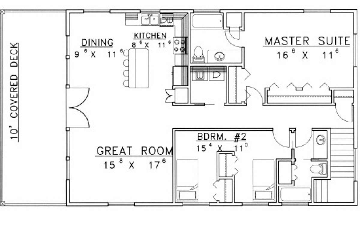 Main Floor for House Plan #039-00478
