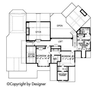 Floorplan 2 for House Plan #699-00087