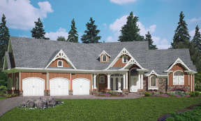 Craftsman House Plan #699-00088 Elevation Photo
