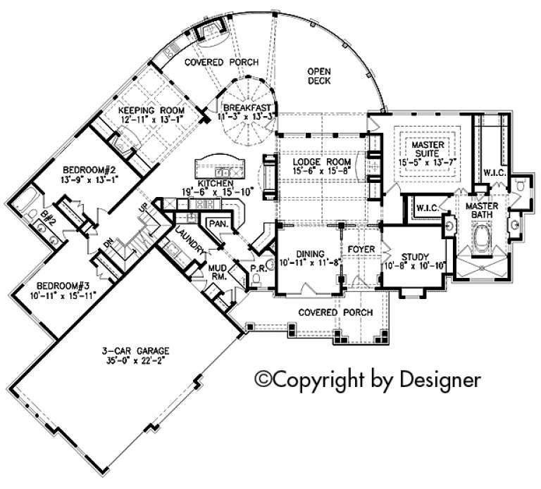 House Plan House Plan #18754 Drawing 1