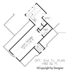 Floorplan 2 for House Plan #699-00088
