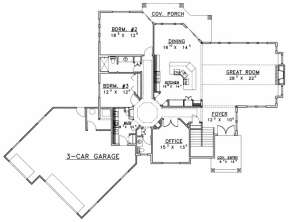 First Floor for House Plan #039-00479