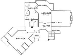 Second Floor for House Plan #039-00479