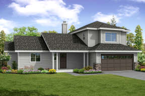 Traditional House Plan #035-00820 Elevation Photo