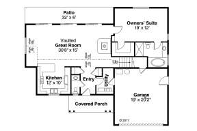 Floorplan 1 for House Plan #035-00820