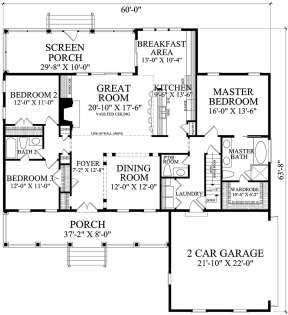 Floorplan 1 for House Plan #7922-00233