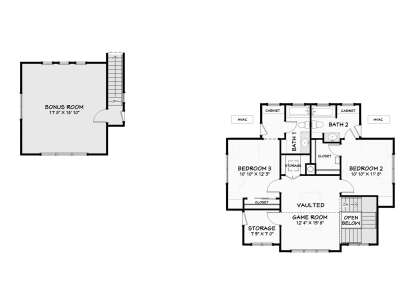 Second Floor for House Plan #3125-00014