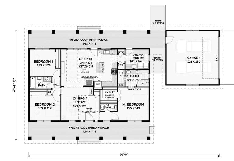 House Plan House Plan #18768 Drawing 1