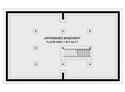 Basement for House Plan #3125-00015
