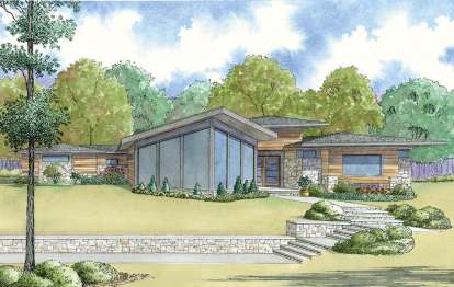 Modern House Plan #8318-00060 Elevation Photo