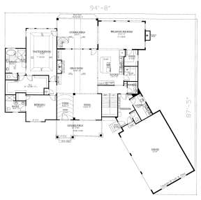 Floorplan 1 for House Plan #286-00074