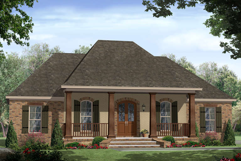 Traditional House Plan #348-00278 Elevation Photo