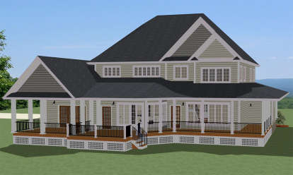 Farmhouse House Plan #6849-00039 Elevation Photo