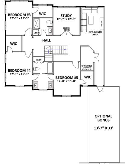 Floorplan 2 for House Plan #6849-00039