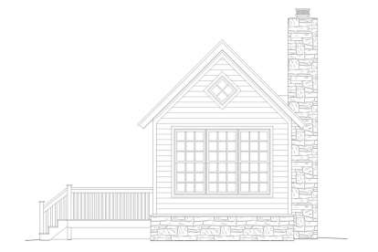 Cabin House Plan #940-00070 Elevation Photo