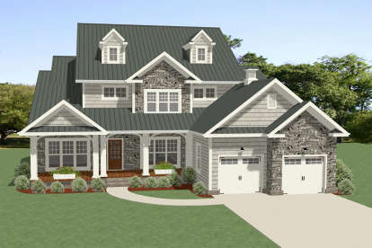 Craftsman House Plan #6849-00040 Elevation Photo