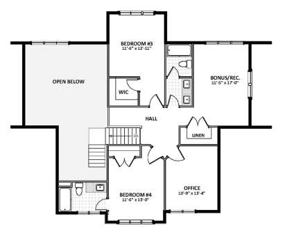 Floorplan 2 for House Plan #6849-00040