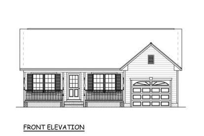 Ranch House Plan #526-00001 Elevation Photo