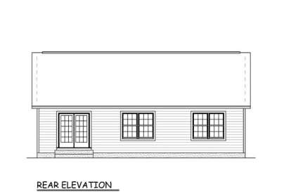 Ranch House Plan #526-00001 Elevation Photo